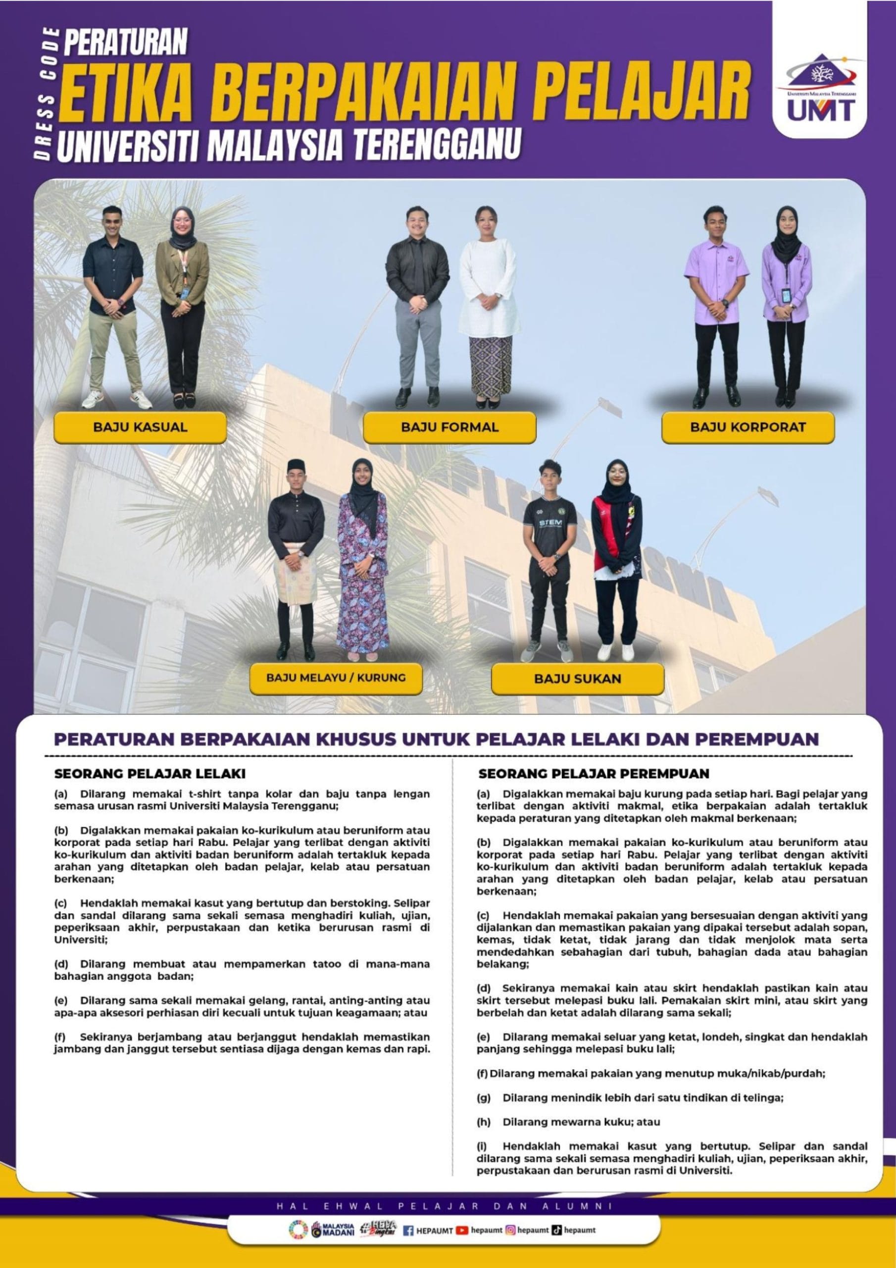 Etika Berpakaian Pelajar UMT